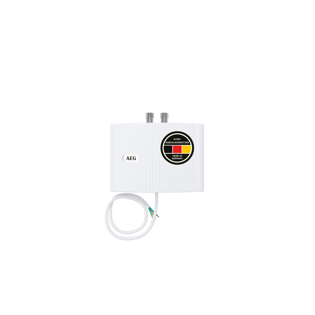 AEG hydraulischer Klein-Durchlauferhitzer MTD 650 für Handwaschbecken, 6,5 kW, ohne Stecker, Festanschluss 230V, druckfest + drucklos, VDE