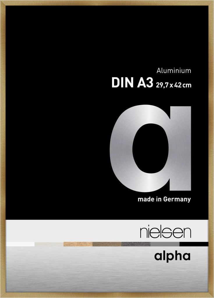 Nielsen Alluminio Cornice per foto Alpha 29,7x42 cm ambra Immagine del prodotto 