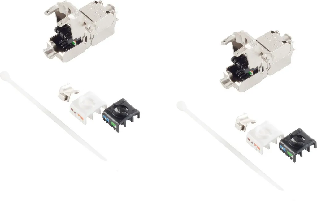 Noyau RJ45 Cat 6A Keystone pour Réseau Domestique Haute Vitesse VE2