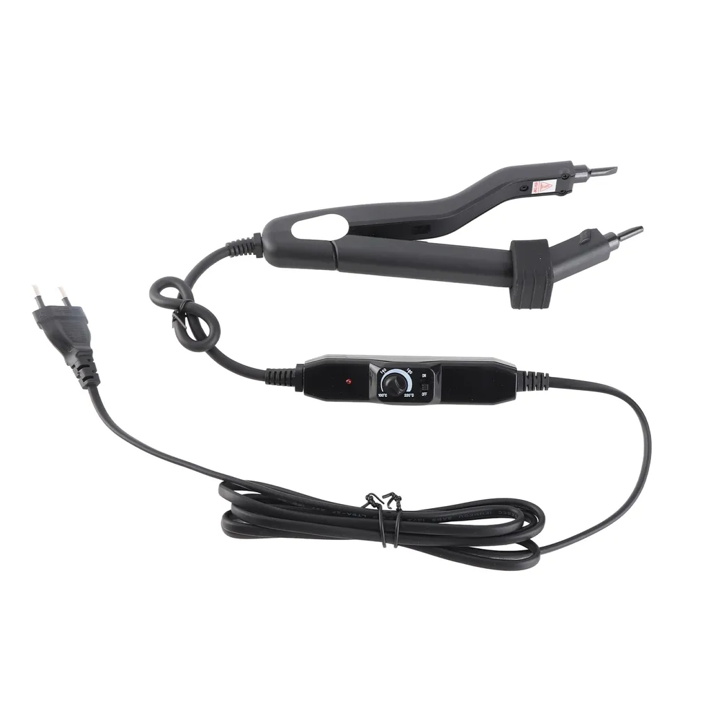 Mini fer d'extension de cheveux ergonomique avec pinces en téflon - 2