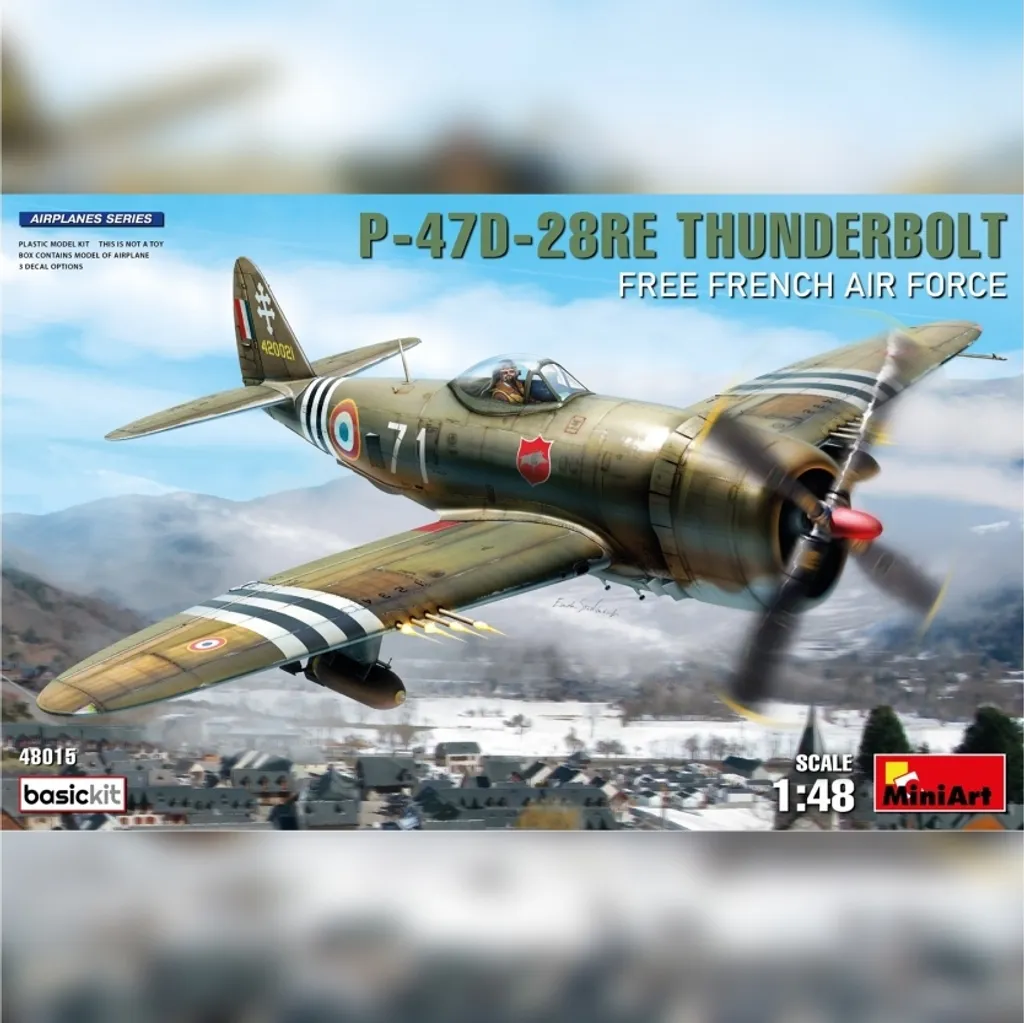 MiniArt 1:48 P47D-28RE Thunderbolt Armée de l'Air - Maquette Avion