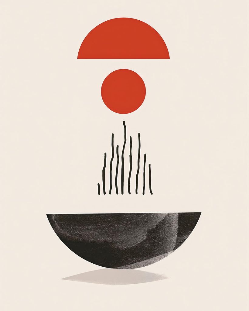 Plakat 40x50cm Halbrunde Form