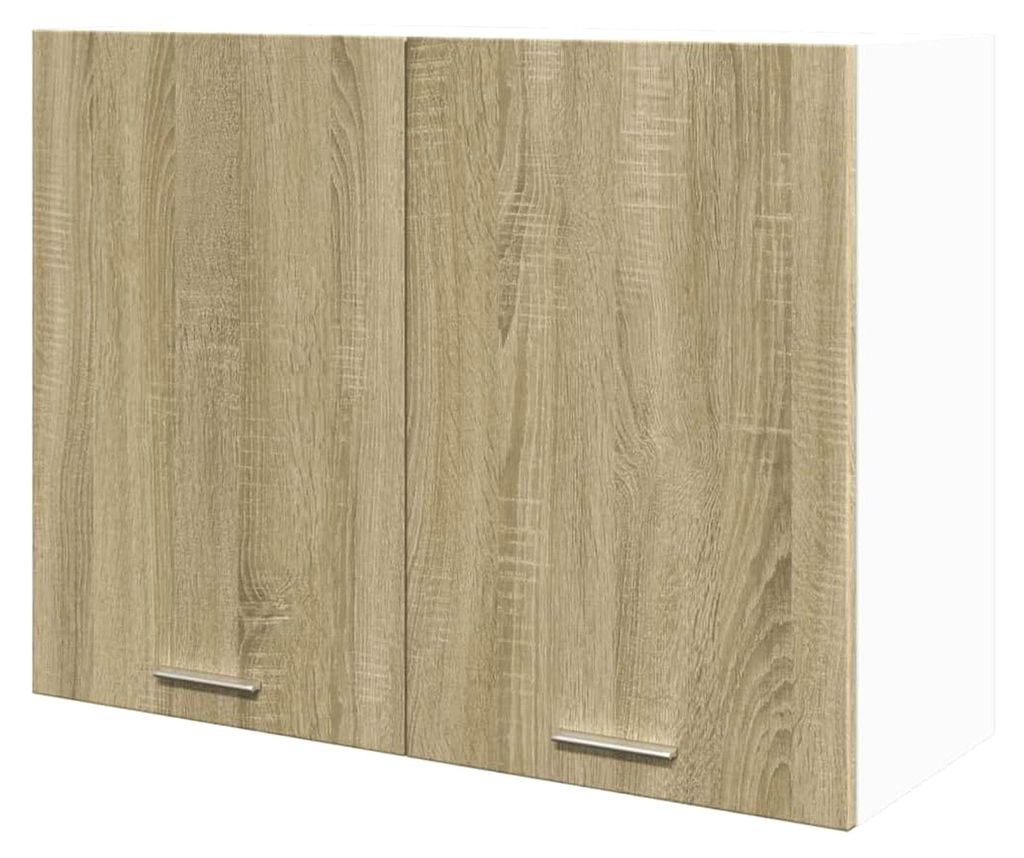 Barschrank Küchenunterschrank Küchenschränke Vorratsschrank - Hängeschrank Sonoma-Eiche 80x31x60 cm Holzwerkstoff für Küche Esszimmer Wohnzim...