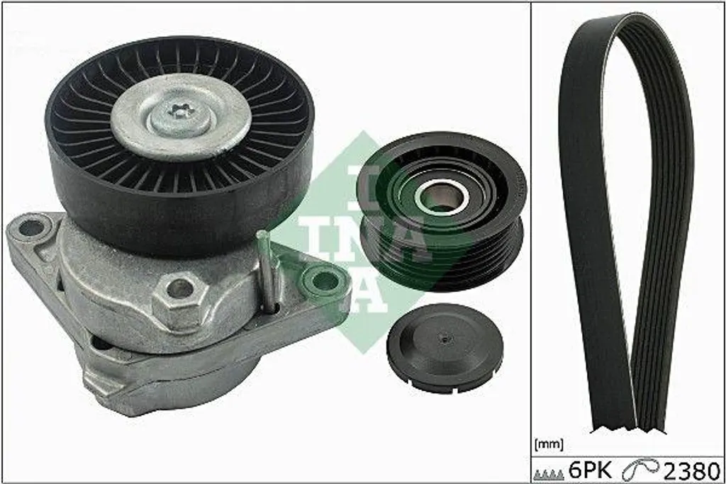 Kit courroie trapézoïdale INA 529 0035 10 - OE 0002020019 pour Mercedes
