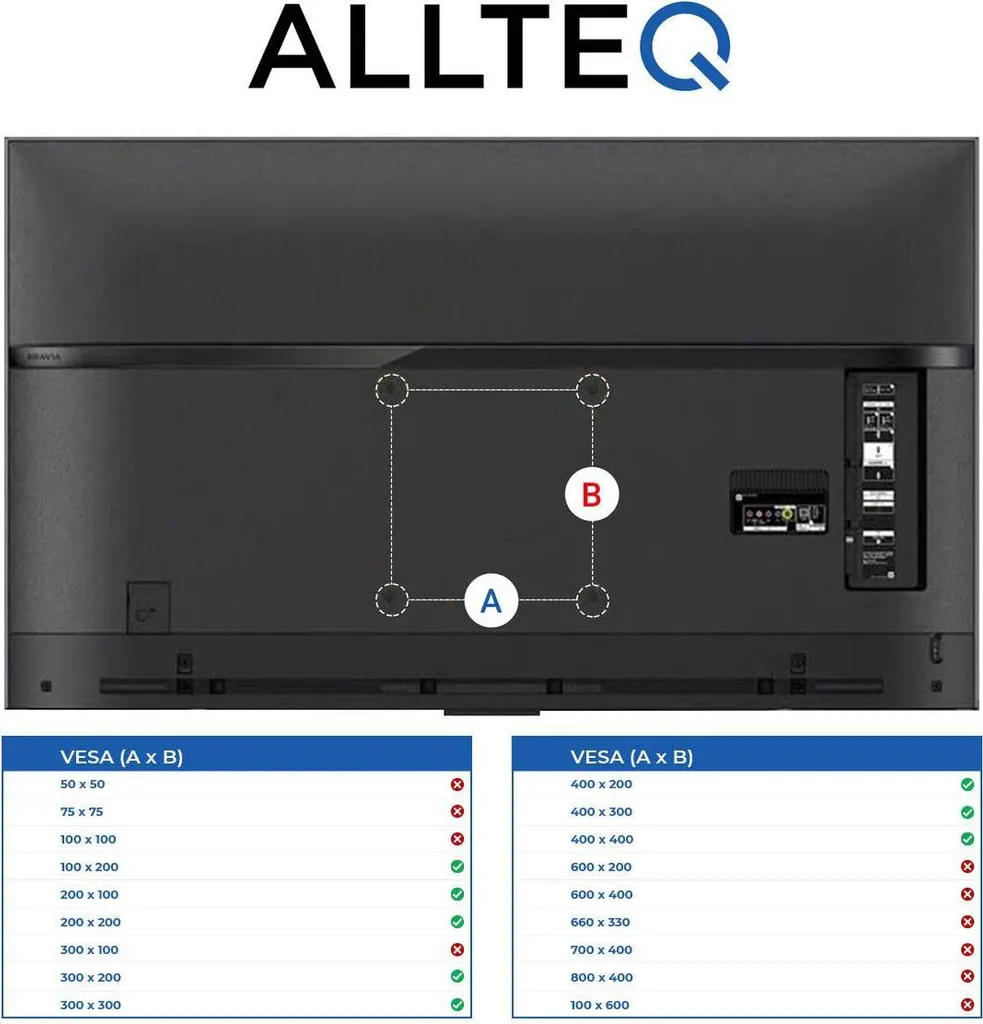 Support de Table TV Pivotant Allteq pour Éviter les Reflets dans le Salon - 3