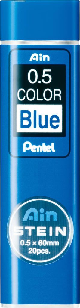 Pentel Druckbleistift-Farbmine AIN STEIN blau 0,5 mm 20 Stück