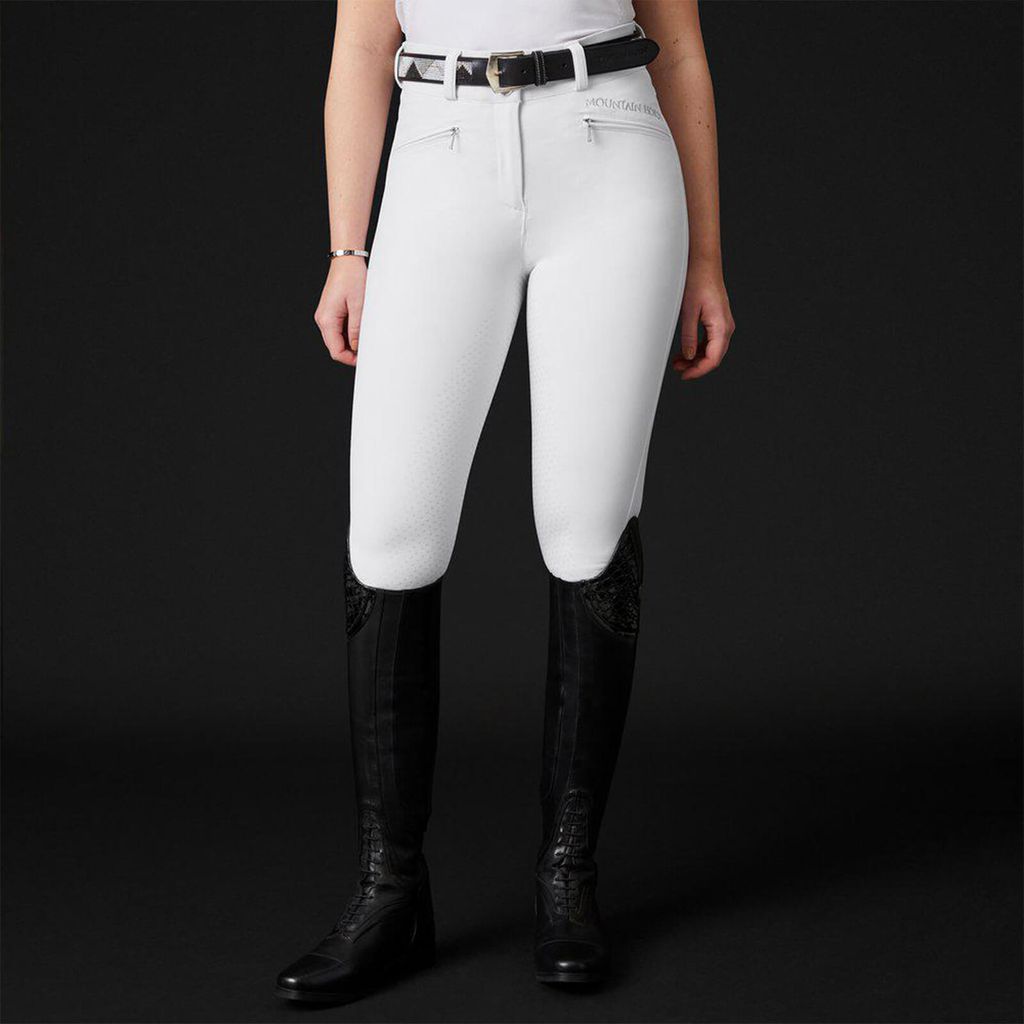 Mountain Horse Reithose Damen Full-Grip Diana Damenreithose Vollbesatz White 38