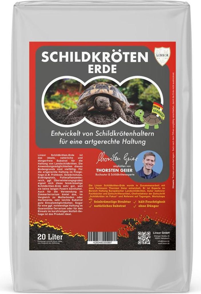 Schildkrötenerde 40 l – Erde für Landschildkröten Produktbild 