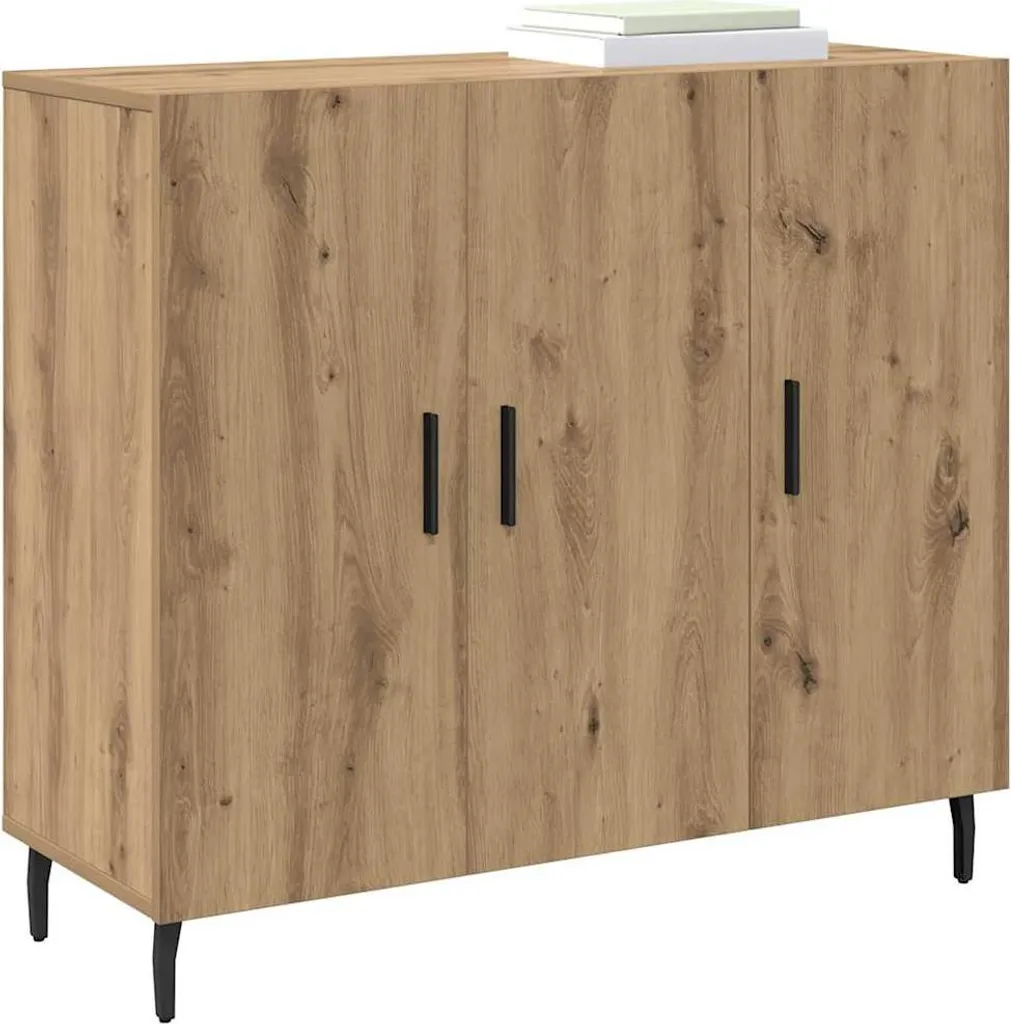 SYFAX™ Credenza Rovere Artigianale 90x34x80 cm | Mobile Multiuso Premium