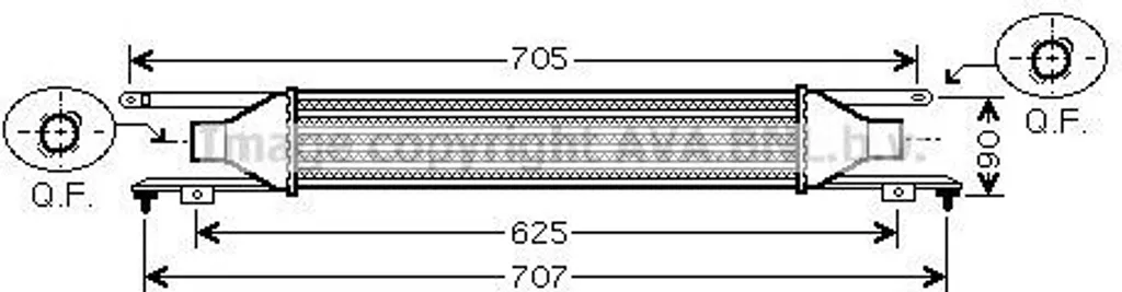Intercooler PRASCO OLA4420 pour Opel Corsa D (S07) OE 6302078 Fiable