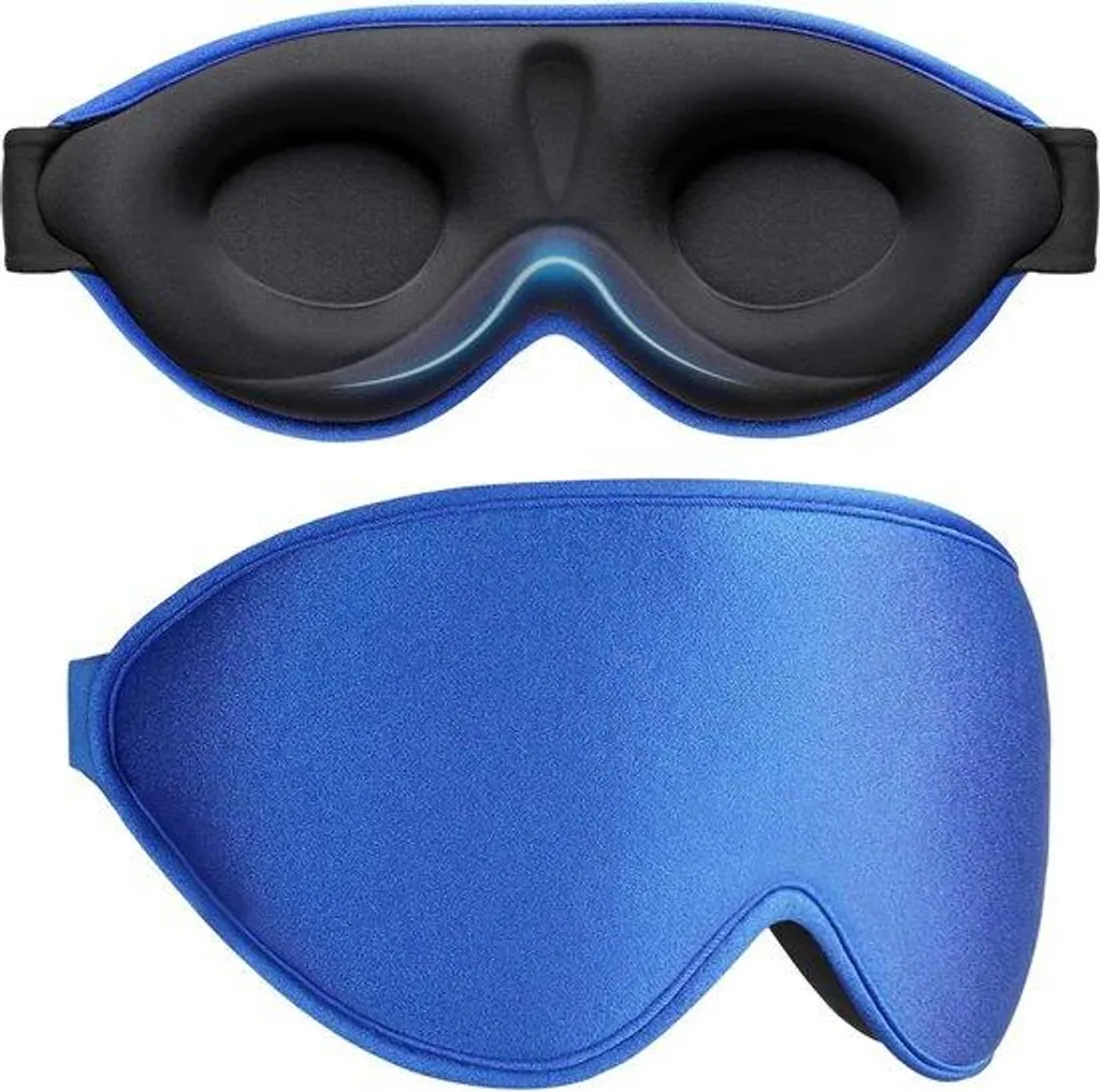 Masque de nuit occultant 3D à mémoire de forme pour un sommeil profond