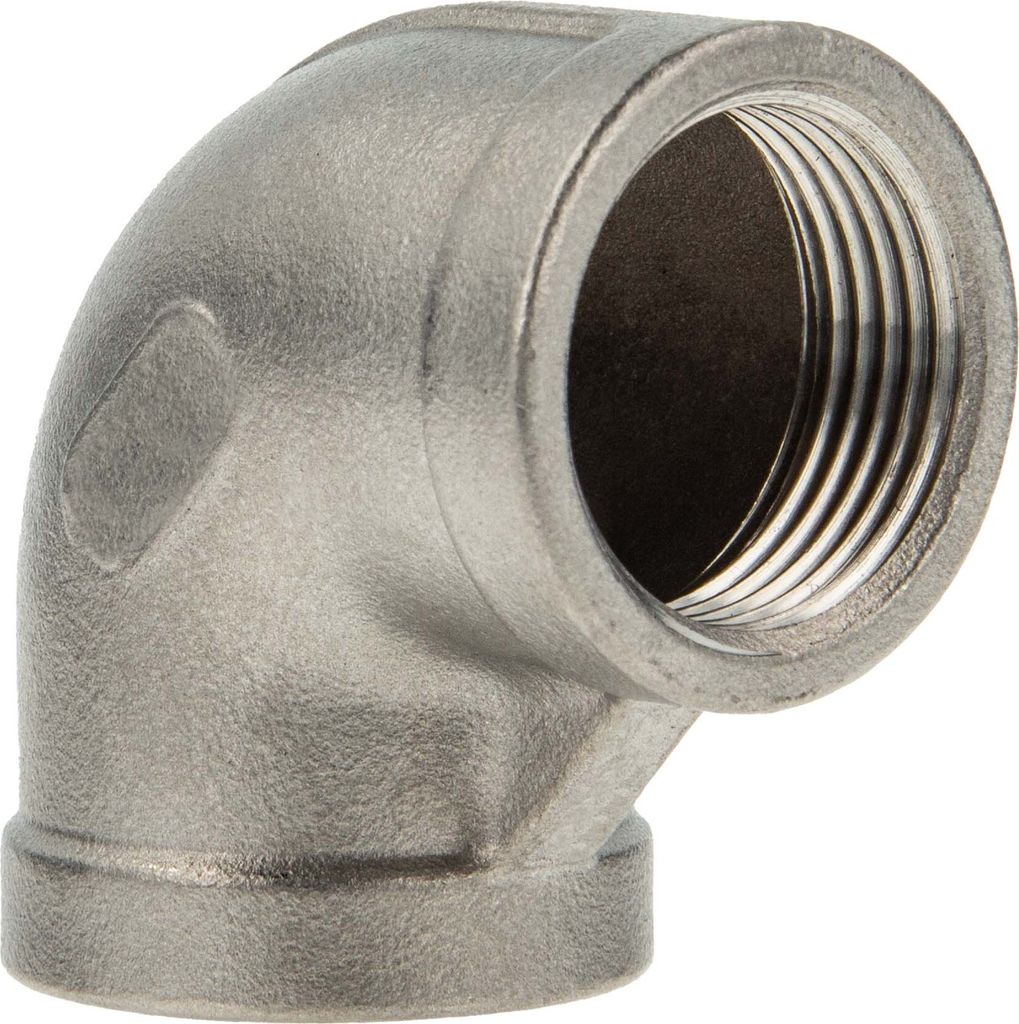 tecuro Winkel 90° Edelstahl V4A (AISI 316), IG x IG 3 Zoll