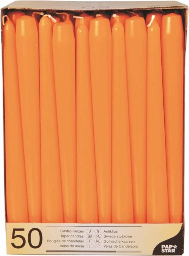 PAPSTAR 10393 50 PAPSTAR Kerzen orange Obrázek produktu 