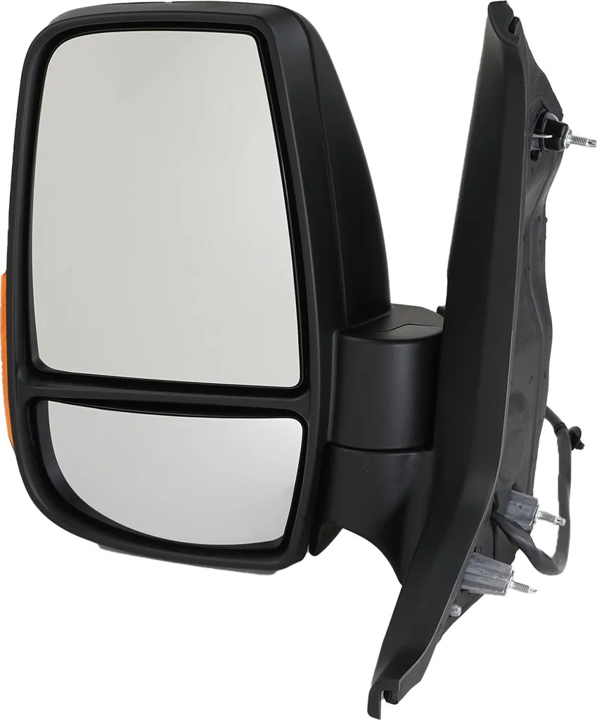 Rétroviseur extérieur gauche noir pour Ford Transit 13 FAD FCD FED 2 pôles