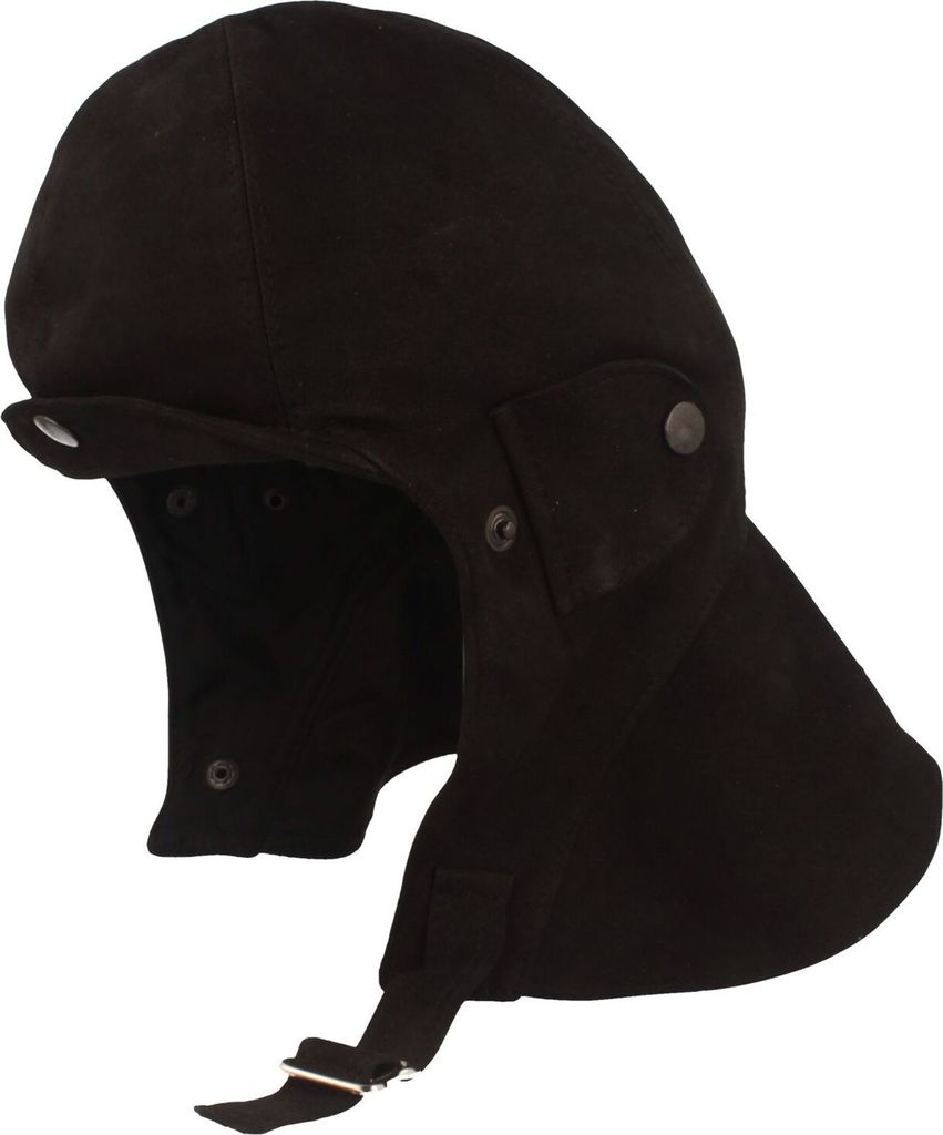 Bullani Herren Pilotenmütze aus Leder Nubuk