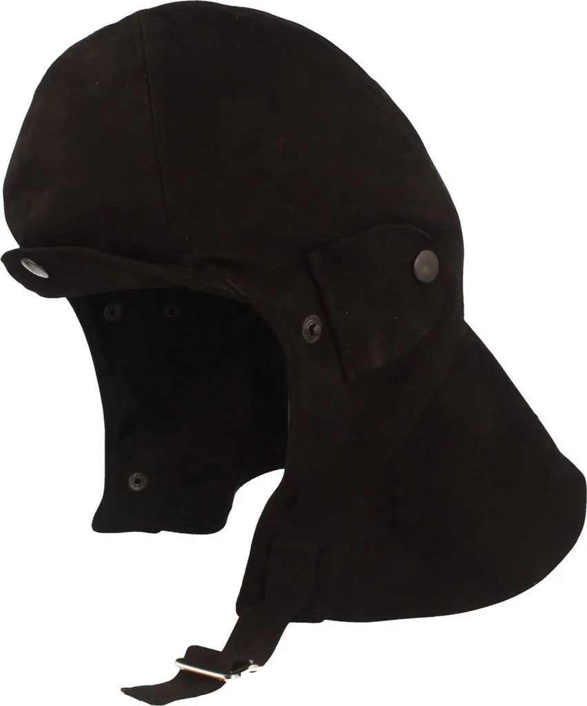 Cappello aviatore da uomo Bullani in pelle nabuk