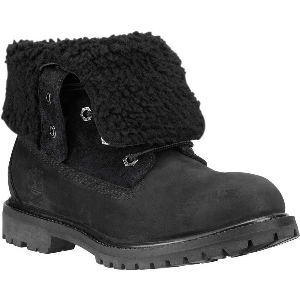 Timberland Authentics Teddy Fleece Waterproof Folddown Wide Black EU 37