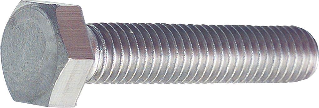Sechskantschrauben ohne Schaft M16x16 Maschinenschrauben nach ISO4017, Stahl verzinkt 8.8 - 80 Stück