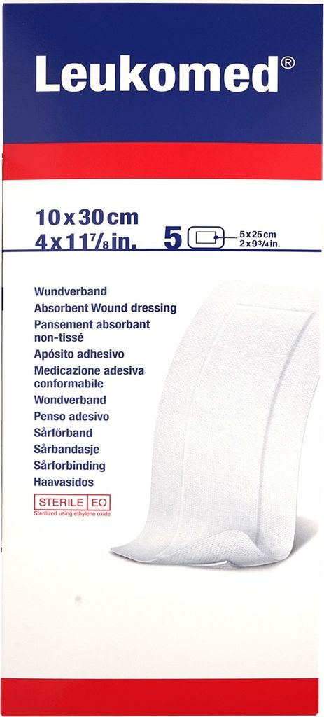 LEUKOMED STERILE PFLASTER 10x30 cm, 5 St PFL Produktbild 