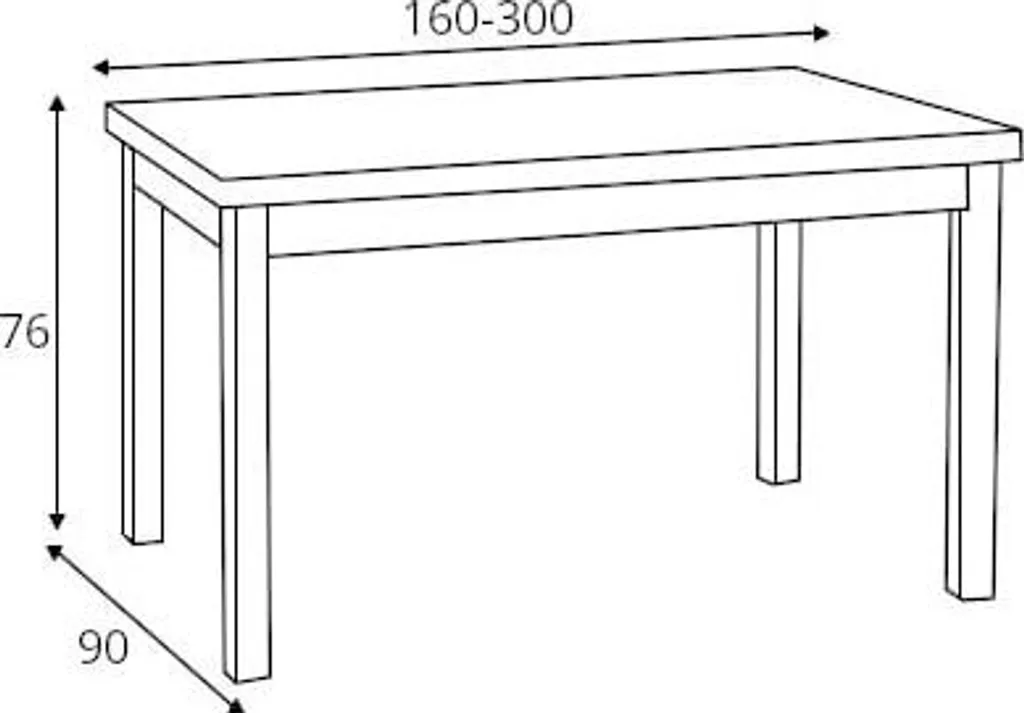 Table pliante Seweryn : Table à manger moderne 4-6 places en chêne clair - 4