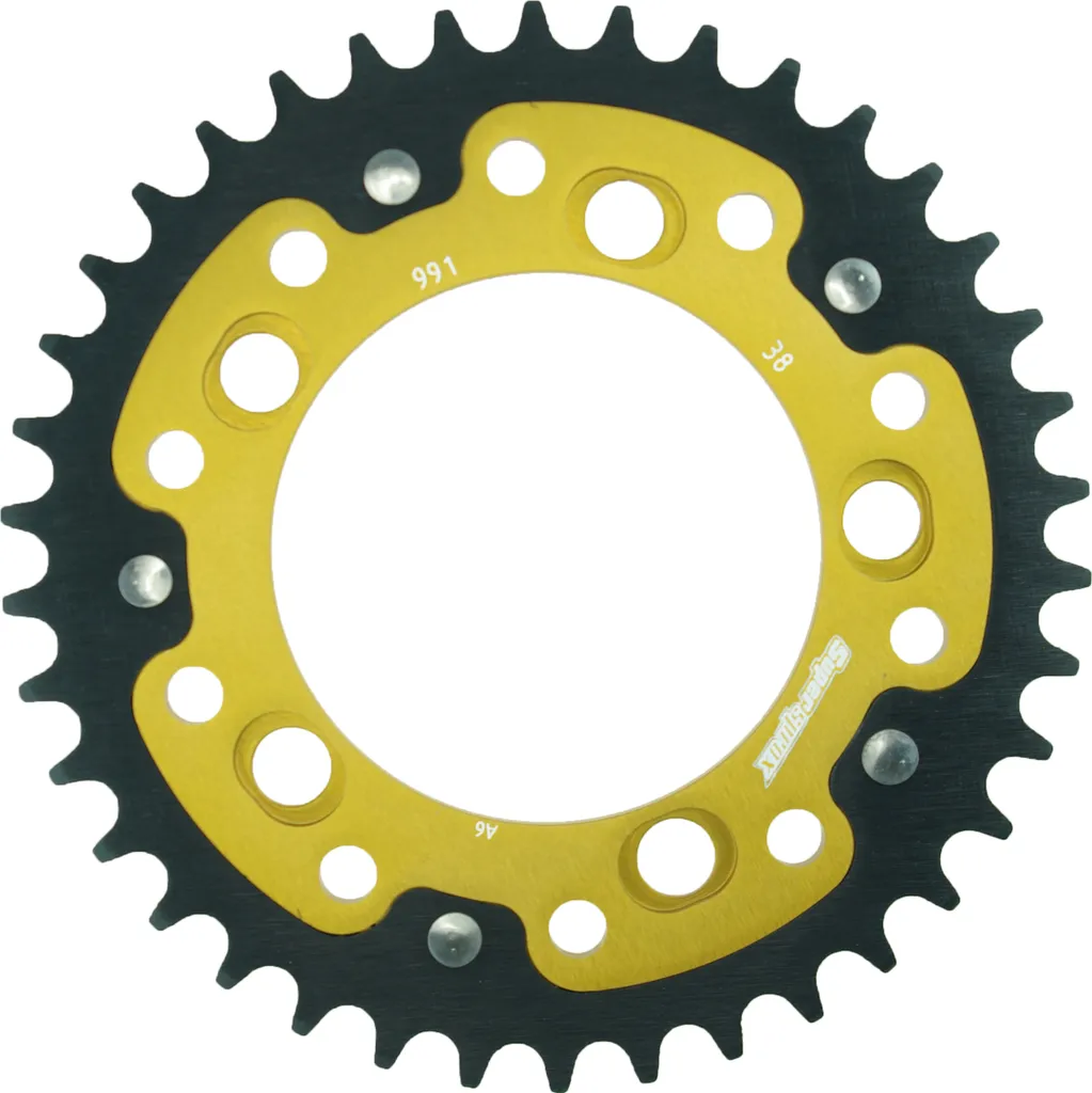 Couronne Hybride Stealth Supersprox 525 Or 38 Dents - Ultra Résistante