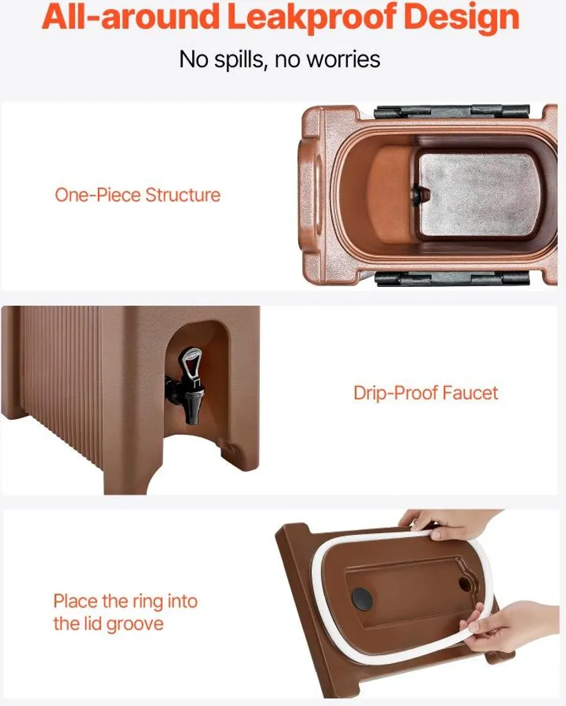 Distributeur de thé 19L pour réception - Thermos café grande capacité - 4