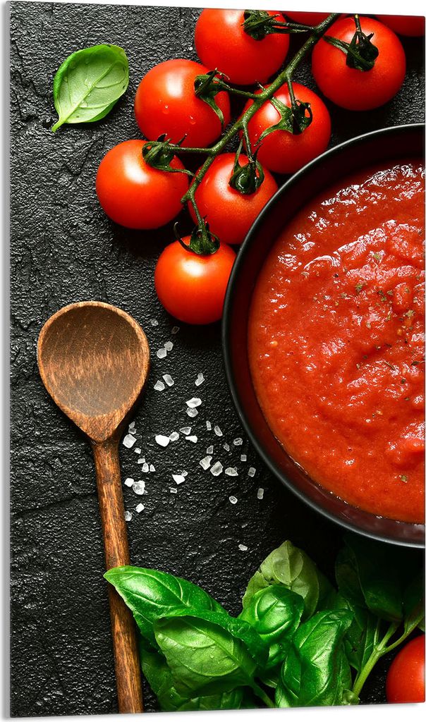 Glasschneidebrett 30x52 Lebensmittel