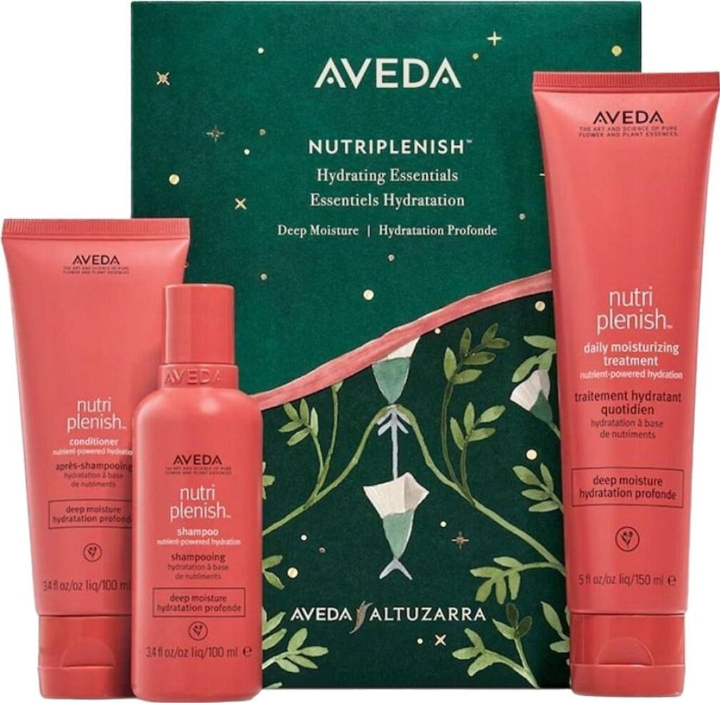 Aveda Nutriplenish Haarshampoo-Set, 100 ml + Haarspülung, 100 ml + Leave-in Conditioner, 150 ml