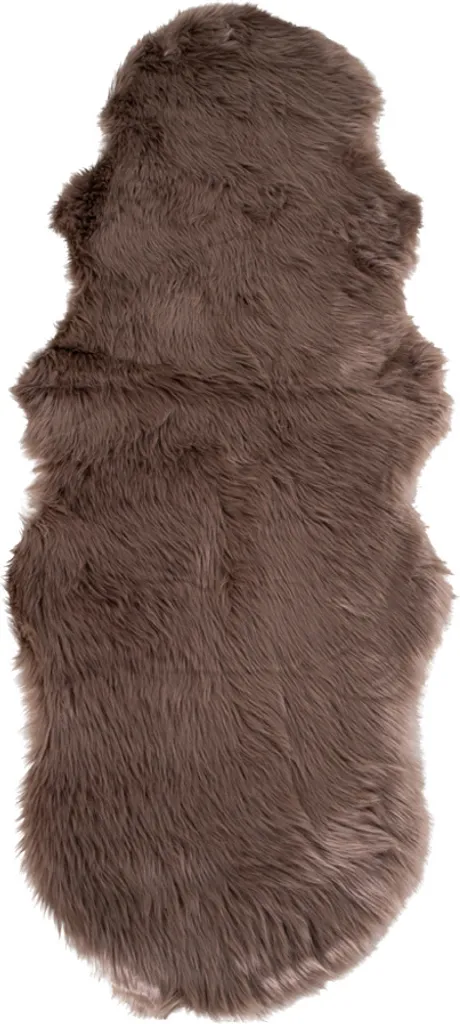 Peau d'Agneau Synthétique Laila 60x180 Mushroom - Texture Ultra Douce