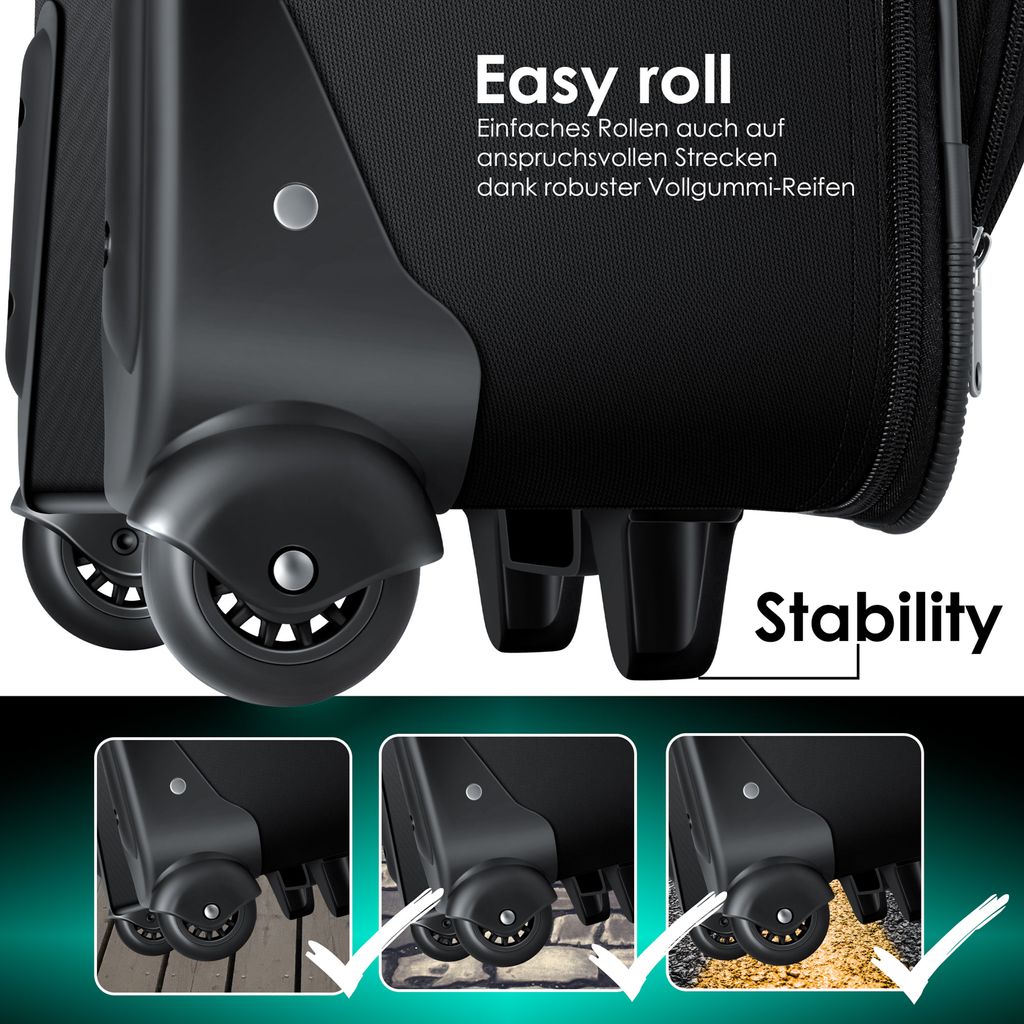 KESSER® 4tlg Trolley Kofferset | Reisekoffer Set  mit Produktbild 10