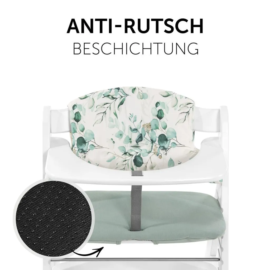 Hauck Highchair Pad Select Coussin pour Chaise Haute en Vert et Blanc - 5