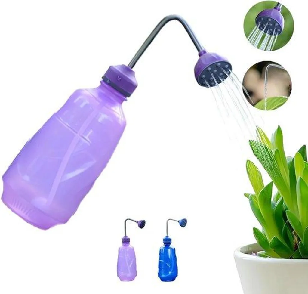 Lot de 2 petits arrosoirs 450 ml en métal pour plantes d'intérieur