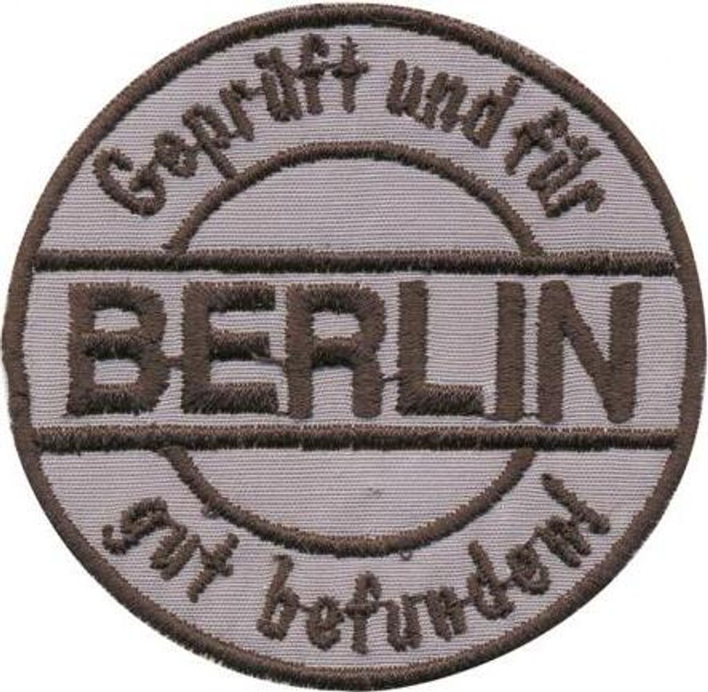 AUFNÄHER - Berlin - 03135 - Gr. ca .6cm - Patches Stick Applikation