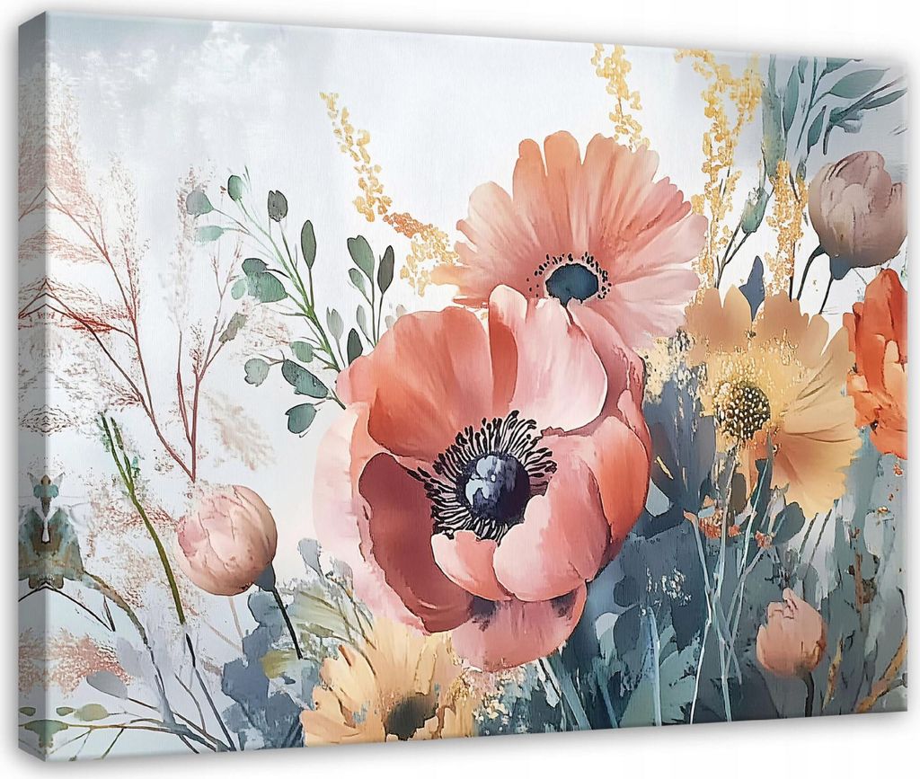 Leinwandbilder Wohnzimmer Schlafzimmer - 120x80 cm - Bilder - Wandbilder XXL - Wanddekoration - Leinwandbild Blumen
