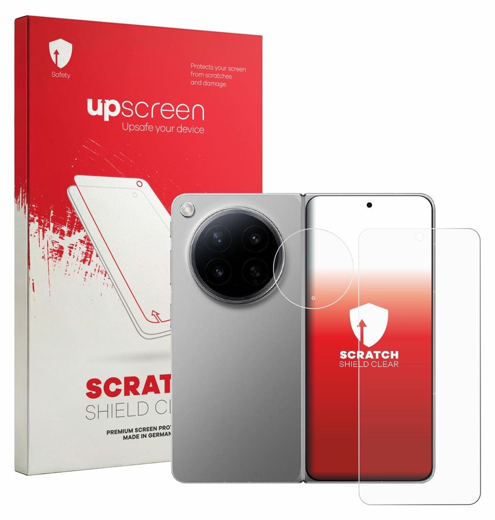 upscreen Schutzfolie für Oppo Find N6 (Display+Kamera) Displayschutz Displayschutzfolie Folie Klar Transparent
