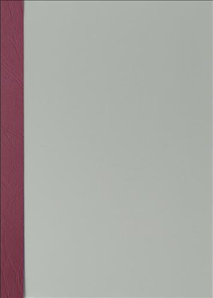 Abdeckfolie satiniert mit Kartonrand in Leder-Struktur für Surebind, Farbe bordeaux, 100er Pack mit Rückendeckel
