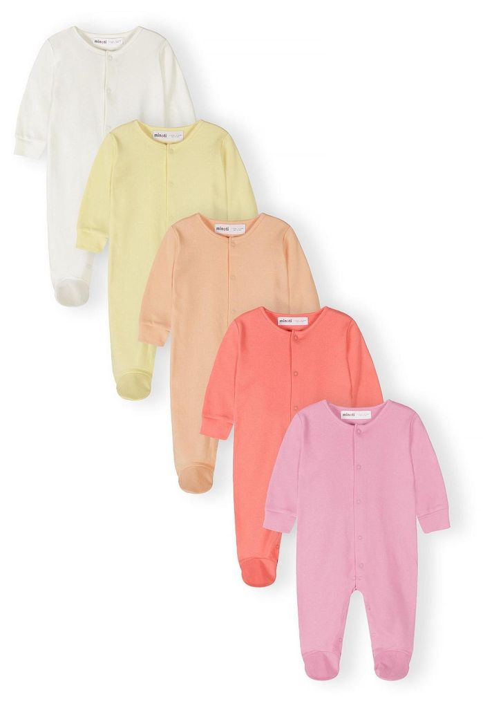 Minoti Schlafanzug Baumwolle langarm Rosa Gr. 62 für Produktbild 