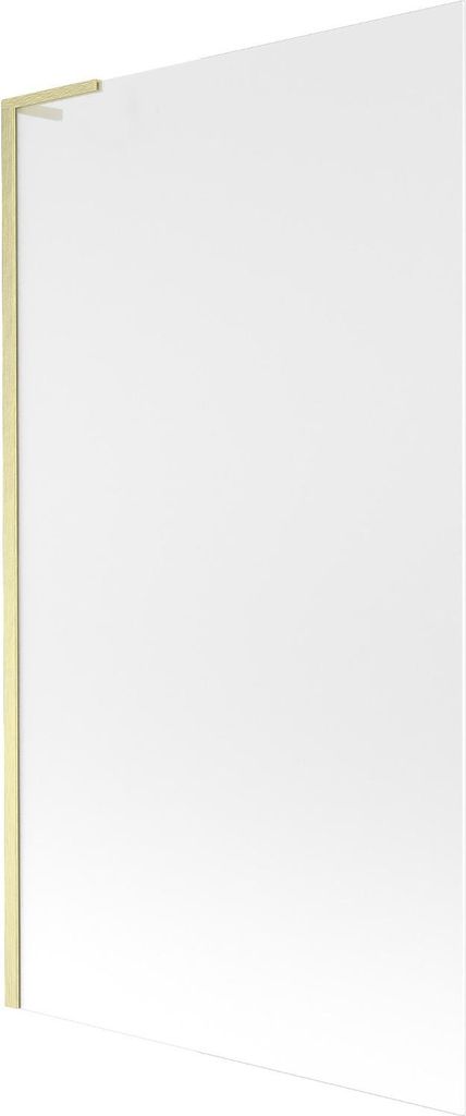 Mexen Next L Badewannenwand 1-flügelig 100 x 150 cm, Frostglas, gebürstet Gold - 895-100-000-03-30-55