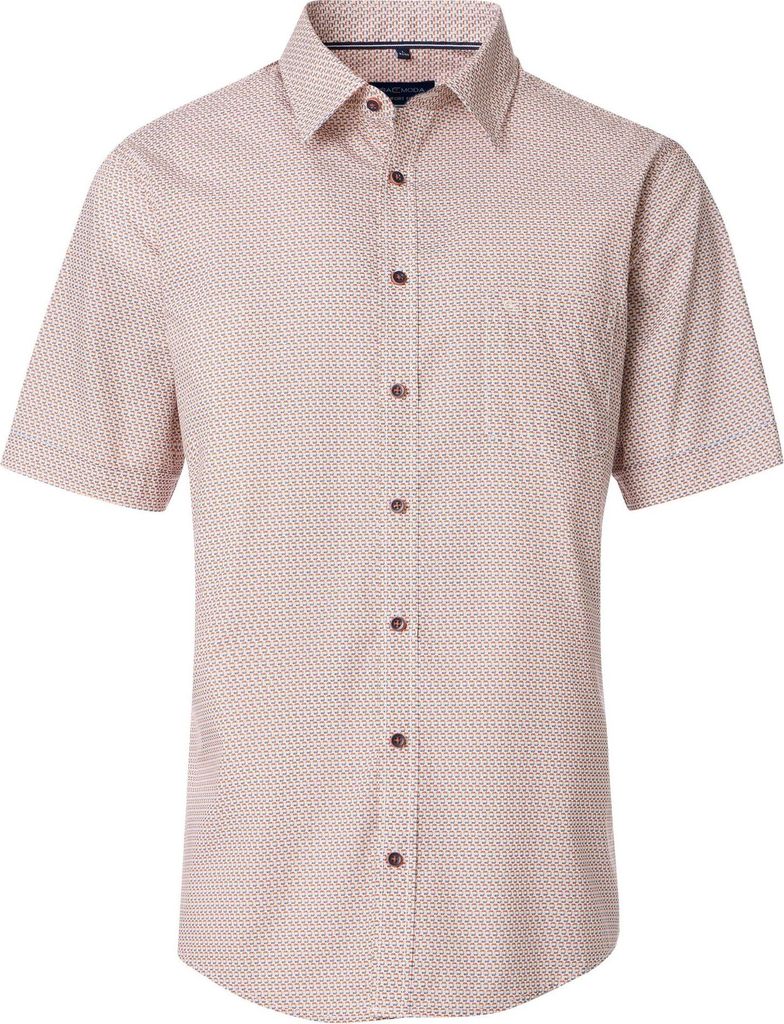 Casa Moda - Casual Fit - Herren Freizeithemd Kurzarm (954421200), Größe:XXL, Farbe:Orange (450)