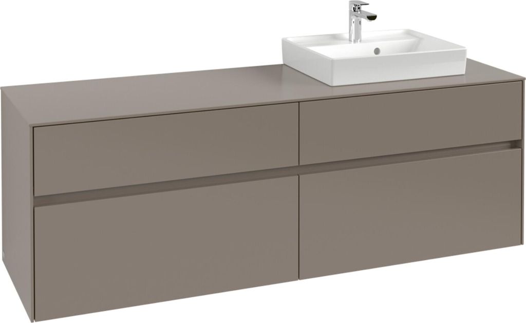 V&B Waschtischunterschrank Collaro 160x54,8x50cm, WT rechts, marine blue