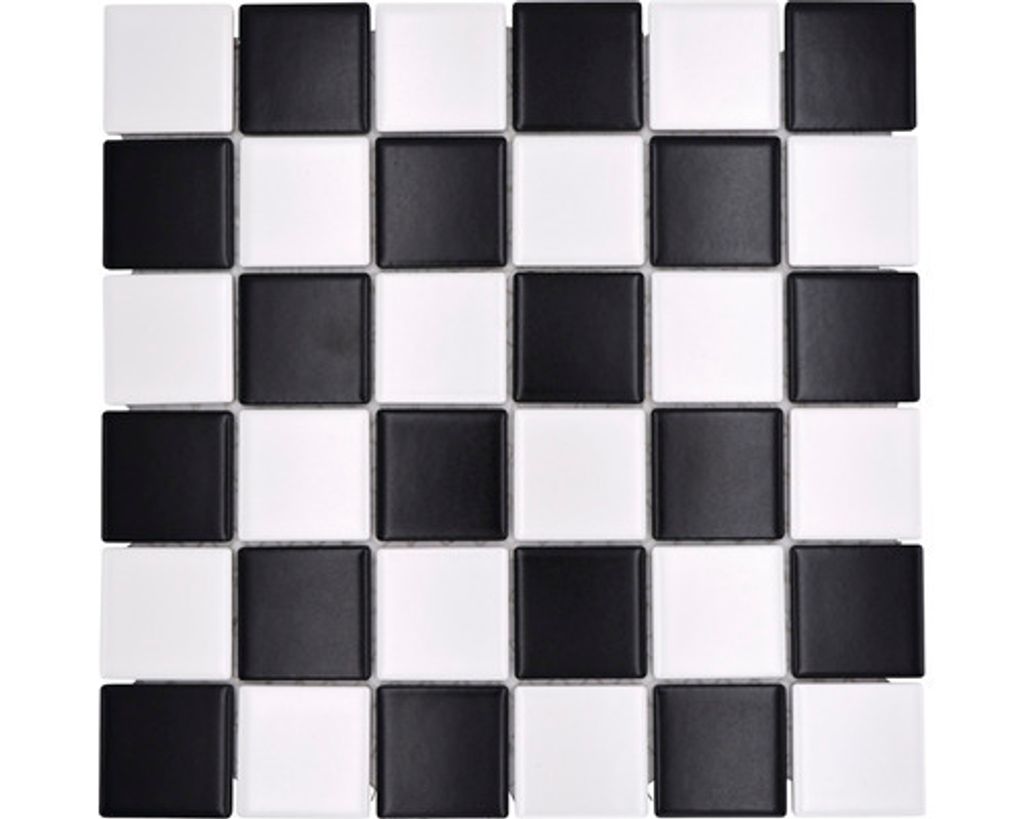 Keramikmosaik CD 202 schwarz/weiß 30x30 cm Produktbild 