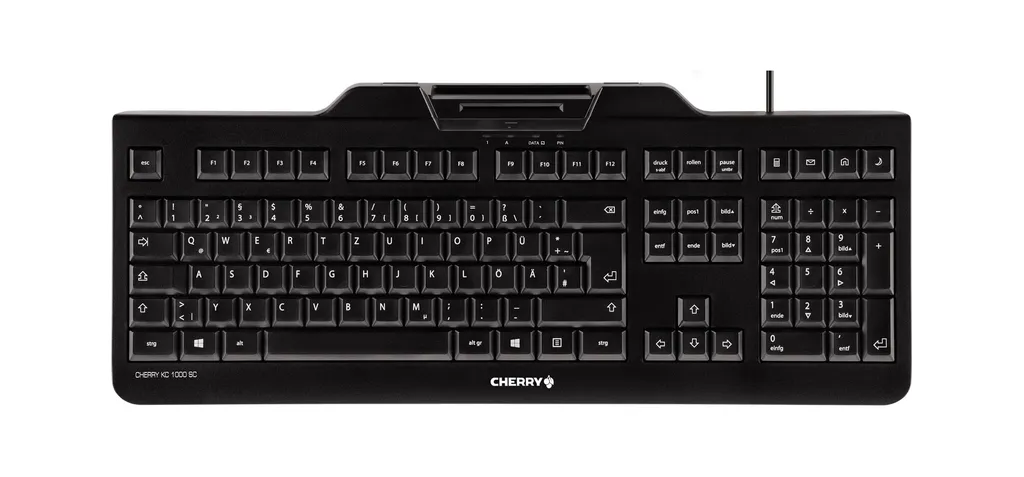 Cherry KC 1000 SC Spain JK-A0100ES-2 Clavier avec Lecteur Carte à Puce