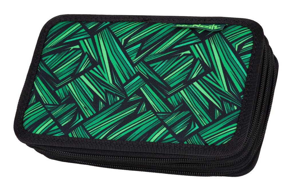 McNeill Federmäppchen Pencil Case with Three Compartments Wow grün