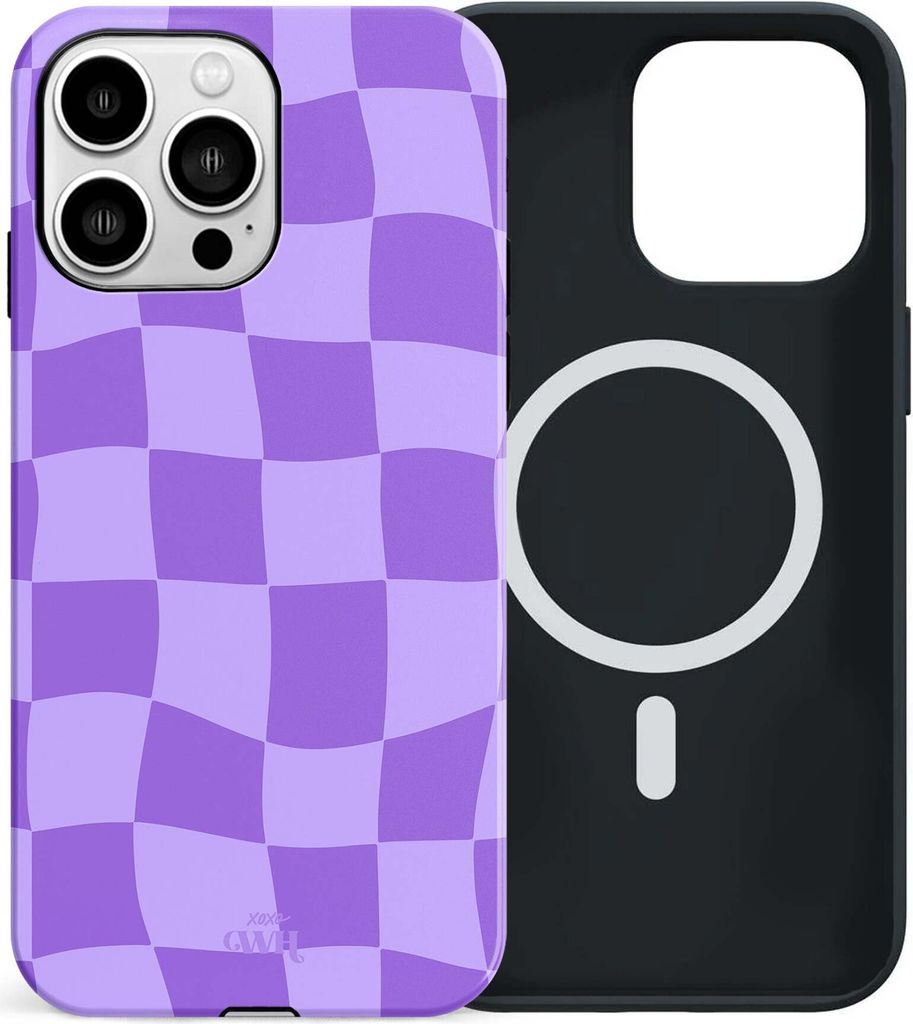xoxo WH Violet Vibes - Magnetische Hülle passend für iPhone 16 Pro - Lila