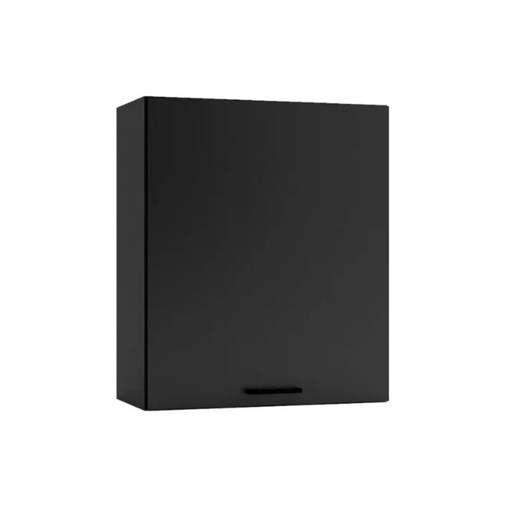 Küchenhängeschrank 60 cm - Graphit - Modulküche - Soft-Close-System - Küchenschrank - Universelle Frontmontage