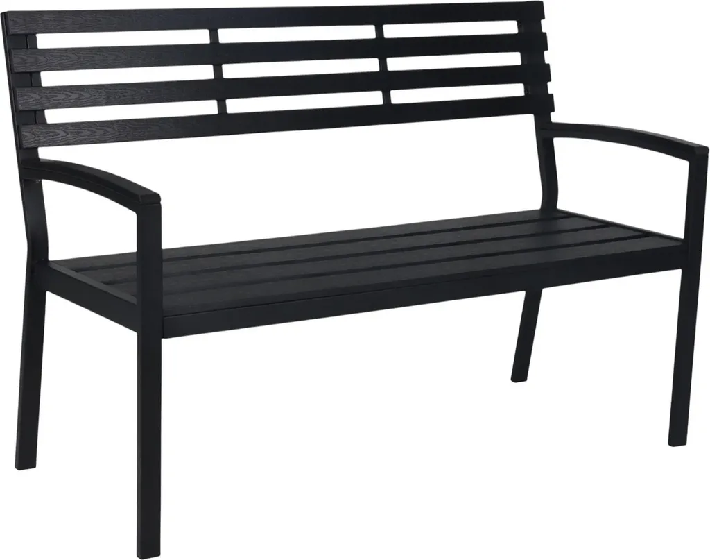 Banc de jardin pour espace détente extérieur, assise WPC tout confort