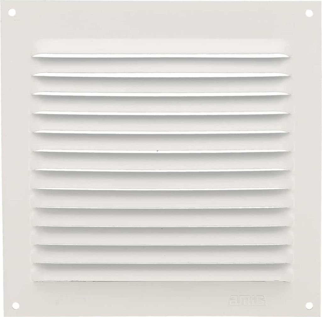 Aluminium Lüftungsgitter Abluftgitter Lüftungsblech Abdeckung Weiß oder Silber Abluftgitter Weiß 150x150