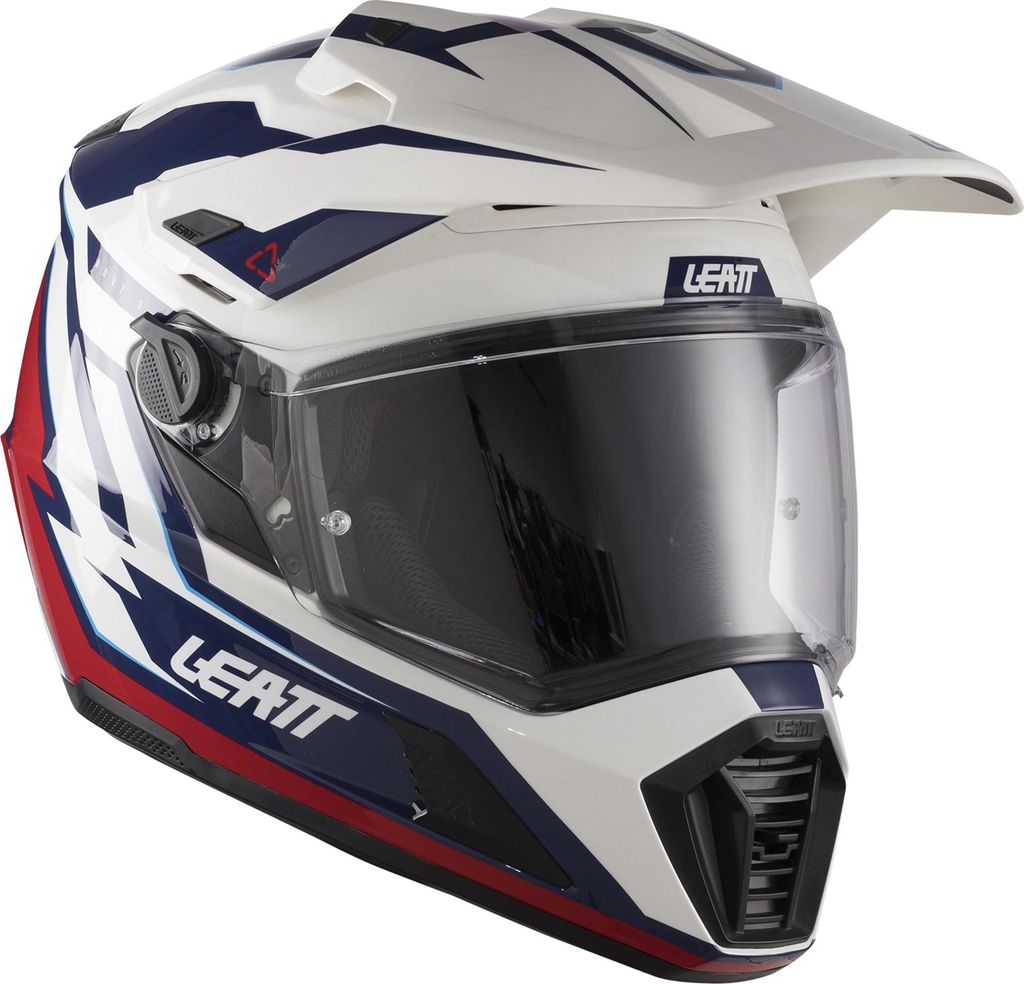 Leatt ADV 7.5 Graphic Helm mit Schutzbrille, blau/rot, XL (61/62)