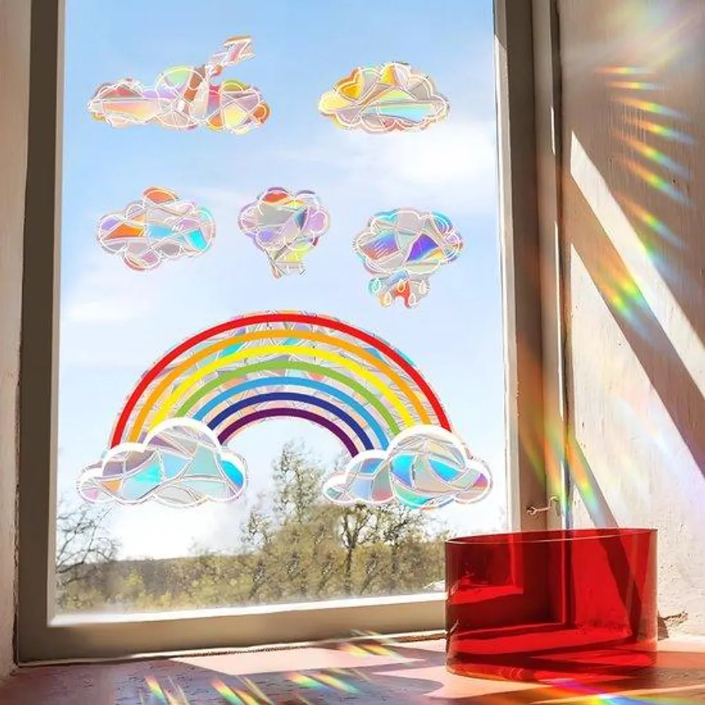 Film arc-en-ciel occultant vitre pour sécuriser l'intimité du salon
