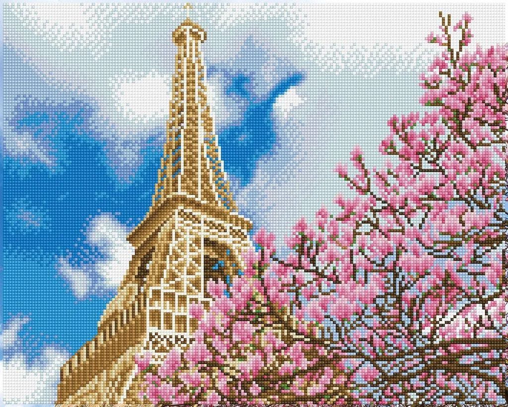 Broderie diamant Diamond Dotz DD10.052 - Toile Tour Eiffel haute qualité